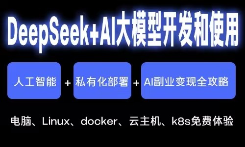 DeepSeek+AI大模型开发：人工智能+私有化部署+AI副业变现全攻略