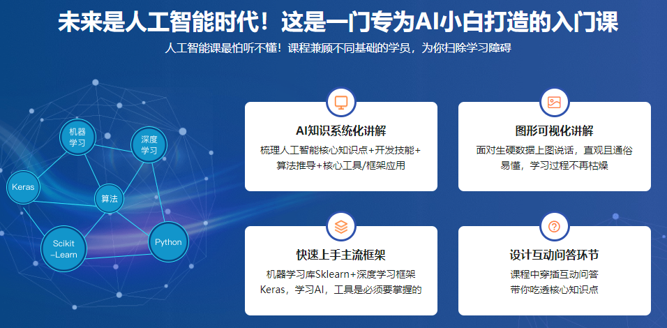 Python3入门人工智能，掌握机器学习+深度学习