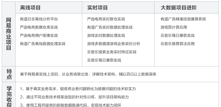 网易云微专业 大数据开发工程师（完结无加密）